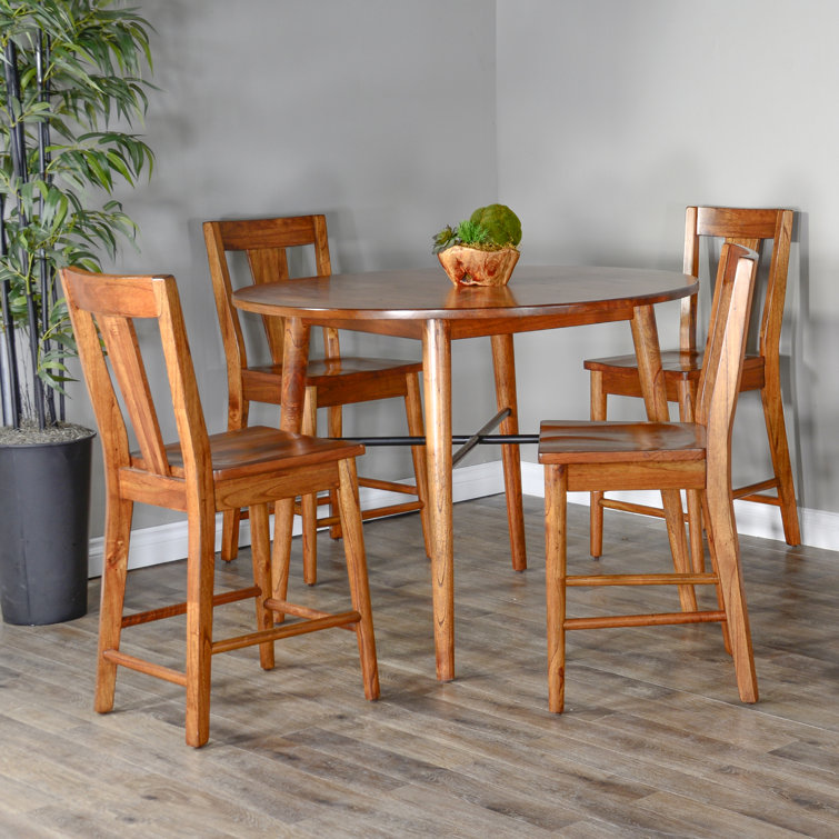 Sunny Designs American 4 Person Counter Height Solid Wood Dining Set